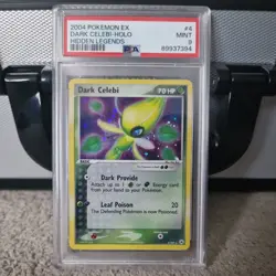 Pokemon TCG Dark Celebi Holo Rare Card Hidden Legends 4/101 PSA 9 Mint - Image 1