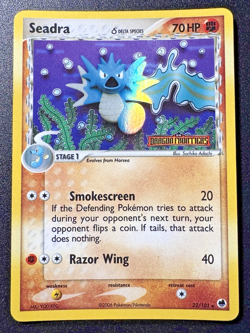 Seadra 22/101 EX Dragon Frontiers Pokemon Card Reverse Holo Foil Rare MP - Image 1