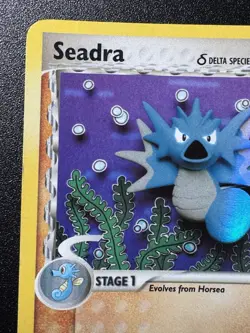 Seadra 22/101 EX Dragon Frontiers Pokemon Card Reverse Holo Foil Rare MP - Image 3