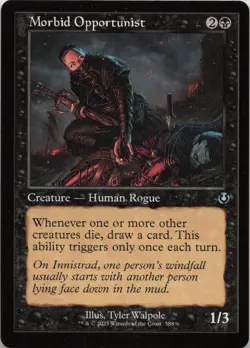 Morbid Opportunist (Retro Frame) U Innistrad Remastered 388 LP-NM - Image 1