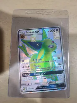 Espeon GX SV60/SV94 MINT NM Shiny Ultra Rare Pokemon Hidden Fates Pack Fresh - Image 1