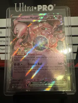 Team Rocket's Mewtwo ex - Pokemon Destined Rivals Black Star Promo Card SVP205 - Image 1