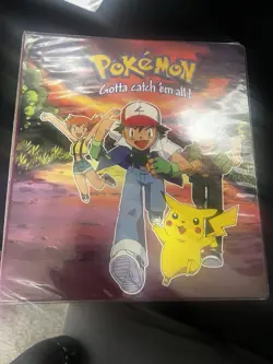 Vintage Nintendo Creatures Game Freak 3 Ring Pokemon Binder 1995-1998 - Image 1