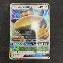 Snorlax GX SM05 Pokemon TCG 2016 Sun & Moon Black Star Promo Holo Rare LP - Image 1