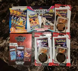 Pokemon DESTINED RIVALS,SURGING SPARKS, MYSTERY GEMS, MYSTERY BOX BOOSTER SEALED - Image 1
