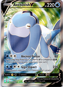 Pokemon TCG Arctovish V 176/203 Evolving Skies Full Art Ultra Rare Near Mint - Image 1