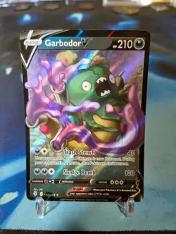 Garbodor V - 100/203 - Ultra Rare Evolving Skies Near Mint Pokemon TCG - Image 1