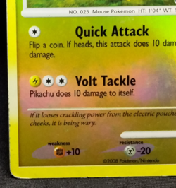 2008 Pikachu 70/100 Reverse Holo Platinum Promo Majestic Dawn Pokemon TCG HP - Image 4