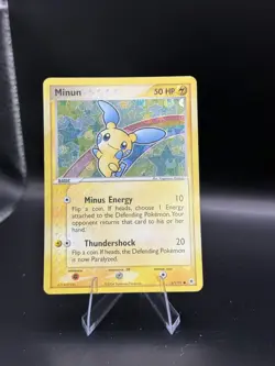 2004 Pokemon Minun 67/101 Hidden Legends Reverse Holo LP - Image 1