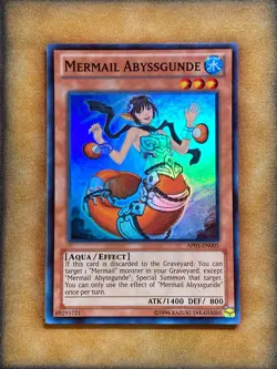 Yugioh Mermail Abyssgunde AP03-EN005 Super Rare LP - Image 1