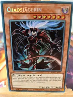 Chaosjagerin RA02-DE007 Secret Rare Deutsch NM YUGIOH - Image 1