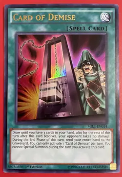 Yugioh Card of Demise MIL1-EN014 - Ultra Rare 1st Edition - Image 2