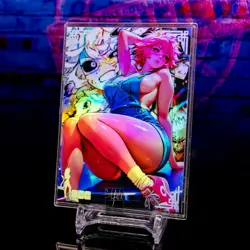 Pinky Mina Ashido Waifu Trading Card ACG-AVL Goddess Holo Foil 033 Anime MHA - Image 1