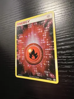 Pokemon TCG Fire Energy 102/106 Holo Card Rare - Image 5