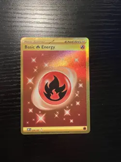 Pokemon TCG Fire Energy 230/197 SV Obsidian Flames Gold Hyper Rare Card - Image 3