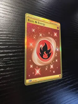 Pokemon TCG Fire Energy 230/197 SV Obsidian Flames Gold Hyper Rare Card - Image 4