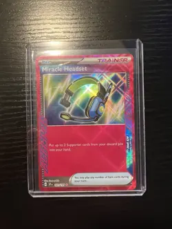 Pokemon TCG, Miracle Headset 183/191 - Surging Sparks - Ace Spec Trainer Card - Image 1