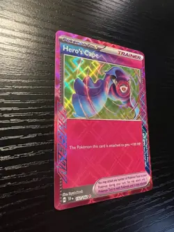 Pokemon TCG Hero's Cape 152/162 Temporal Forces Ace Spec Rare Holo Card - Image 4