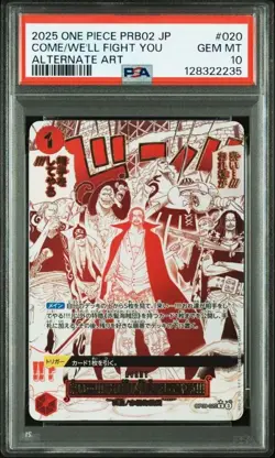 PSA 10 Shanks Come On We'll Fight You OP09-020 SP Promo One Piece Card Japanese - Image 1