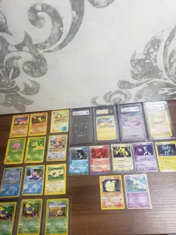 19 Card Collection and 4 slabs Lot of Pokemon Base Set Holo E Reader Vintage EX - Image 1