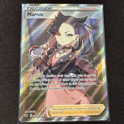 Marnie 200/202 NM Full Art Sword & Shield Base Set Pokemon TCG Card - Image 1