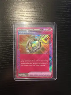 Pokemon TCG Amulet of Hope Trainer Card 162/191 Surging Sparks Ace - Image 1