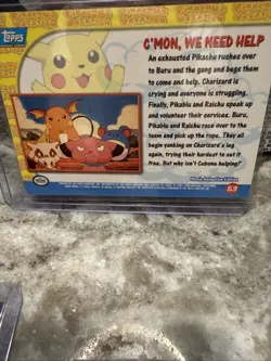 C’mon Guys We Need Help Pokemon Card Topps Pikachus Vacation #53 - Image 4