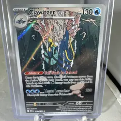 Pokemon TCG Clawitzer 141/132 2025 Mega Evolution Illustration Rare Card - NM - Image 1
