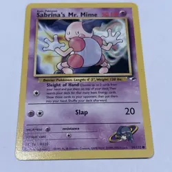 Sabrina's Mr. Mime 94/132 1st Edition Gym Heroes Pokemon Card - Image 1