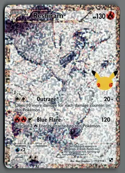 Reshiram 113/114 Celebrations: Classic Collection Pokemon Card - Image 1