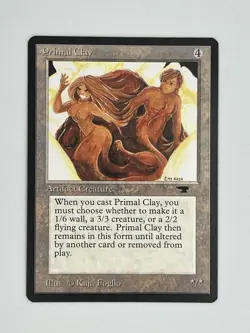 MTG PRIMAL CLAY Antiquities Regular MT+ Magic The Gathering - Image 1