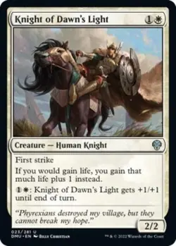 Knight of Dawn's Light - Near Mint MTG Dominaria United - Image 1