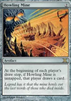 MTG - Howling Mine - 10th Edition - NM, English Magic FLAT RATE SHIP - Image 1
