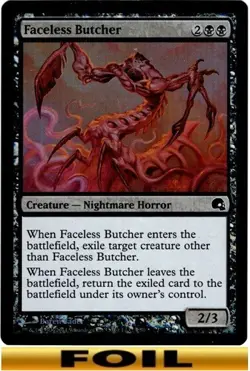 1x - Faceless Butcher - FOIL #03 - Premium Deck Series: Graveborn - CUC NM MTG - Image 1