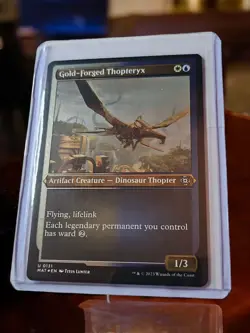 🔥MTG Gold-Forged Thopteryx Etched FOIL March of the Machine: The Aftermath - Image 1