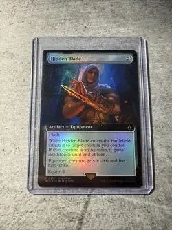 MTG Magic The Gathering Hidden Blade Foil Promo Assassin’s Creed Artifact - Image 1
