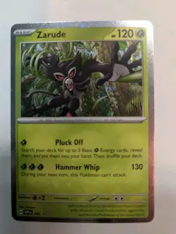 Zarude SVP199 Black Star Cosmos Holo Promo Destined Rivals Pokemon TCG NM - Image 1