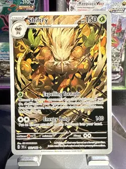 Pokemon TCG Temporal Forces Shiftry Illustration Rare Holo 163/162 - Image 1