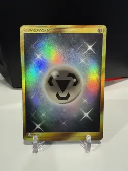 Pokemon Metal Energy (Secret) 163/149 Sun/Moon Base Set Gold Holo - Image 1