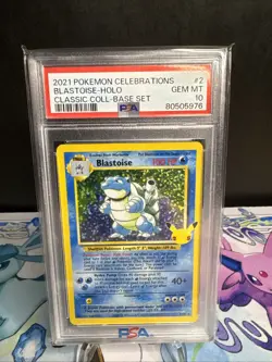 Pokemon PSA 10 Blastoise Celebrations 2021 Classic Collection - Image 2