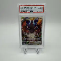 2023 POKEMON SWSH BLACK STAR PROMO #291 FULL ART/LUCARIO VSTAR PSA 10 - Image 3