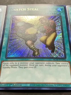 3x Snatch Steal | Secret Rares | BLTR-EN096 | NM | 1st Editions | YuGiOh! - Image 4