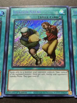 3x Snatch Steal | Secret Rares | BLTR-EN096 | NM | 1st Editions | YuGiOh! - Image 5