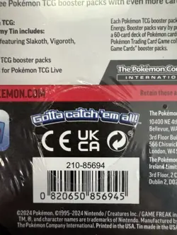 Pokemon Triple Whammy SLAKING Tin 3 Booster Packs 3 Foil Cards TCG New & Sealed - Image 4