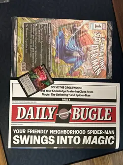 PAX West 2025 MTG Magic The Gathering Spider-Man Promo Comic, Card, and Playmat - Image 1