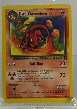 Pokemon Card Team Rocket Dark Charmeleon WOTC MP 32/82 Vintage 2000 - Image 1