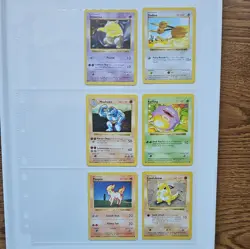 WOTC Pokemon Vintage Base Set Shadowless 6 Card Lot - Image 1