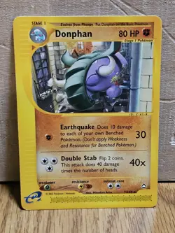 Pokemon Card Donphan 7/147 Aquapolis Non-Holo Rare - Image 1