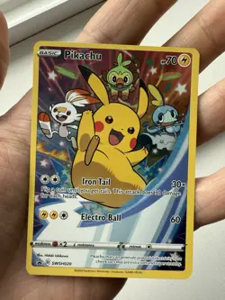 Pikachu SWSH020 SWSH: Sword & Shield Promo Cards Holo Black Star Promo - NM/M - Image 3