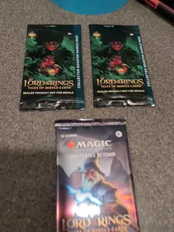 MTG - 2 Lord Of The Rings Collector Booster SAMPLE Pack And 1 Set Booster Pack - Image 1